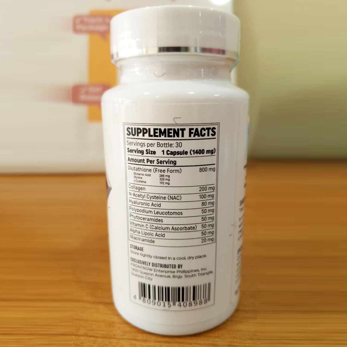 Luxxe White Ultima Glutathione + Collagen 1400mg 30 Capsules