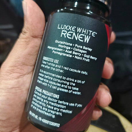 Luxxe White Renew: 8-in-1 Cellular Renewal System - Glutathione + Pure Barley + Collagen 2200mg