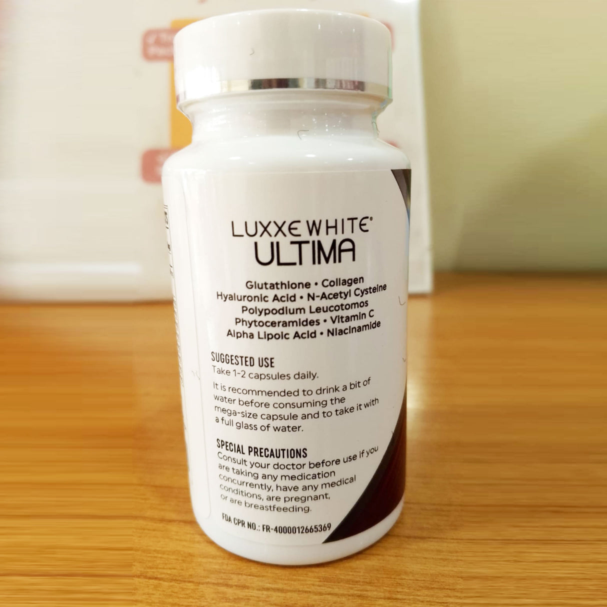 Luxxe White Ultima Glutathione + Collagen 1400mg 30 Capsules